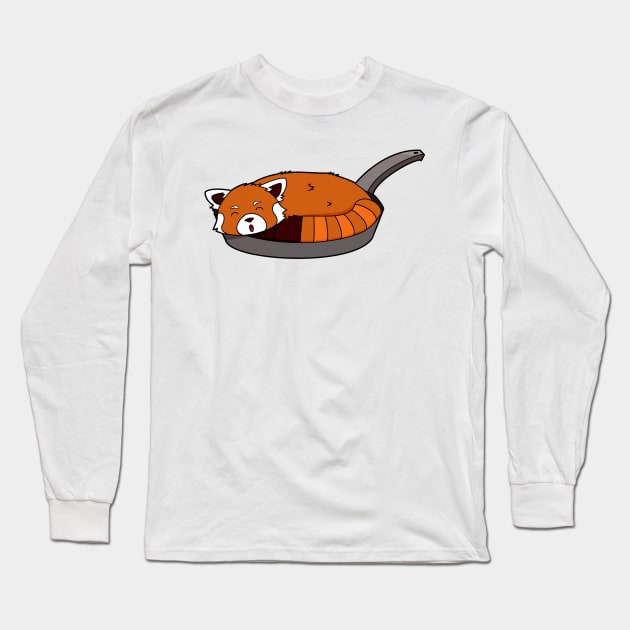 Frying Panda Long Sleeve T-Shirt by umbrellatern